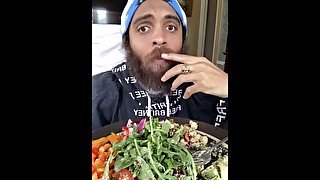 Plant Based Homemade Salad with Rock Mercury Live