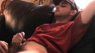 Straight jock dicksucked and tugged by daddy