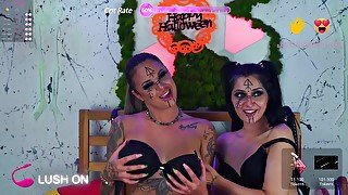 Goth Sluts Playing With Their Feet