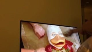 Feeding Howard the Duck bread