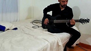 Ass to pussy fuck after interrupting my guitar practice time