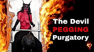 Satan Devil Femdom Pegging Purgatory Cosplay Halloween FLR Rough Extreme Huge Dildo Butt Plug