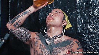 YOSHIKAWASAKIXXX - Asian Yoshi Kawasaki Drinks His Own Pee