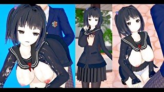 【エロゲーコイカツ！】VTuber 雨森小夜3DCG巨乳アニメ動画(バーチャルYoutuber)[Hentai Game Koikatsu! Amemori Sayo(Anime 3DCG Video