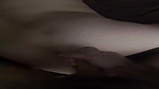 amateur big cock cums on white booty rough sex