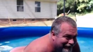 Naked Pool Dad