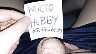 Micro Penis getting hard , veryfi vid.