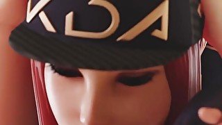 Akali KDA Deepthroath League of Legends Animation with Sound