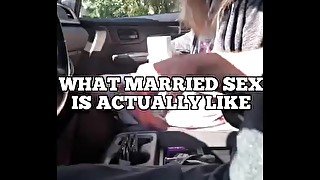 RENTAL CAR HANDJOB - WHAT MARRIED SEX IS ACTUALLY LIKE - SURPRISE CUMSHOT