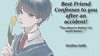 Best Friend Confesses to you after an accident!(M4F)(ASMR)(Friends to Lovers)(Confessions)(Kiss)