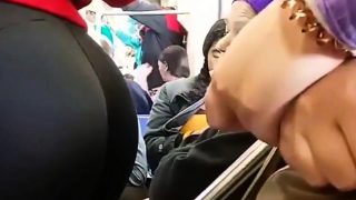 INCREDIBLE - Round Bubble Butt Teen on the Train