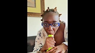 Weirdo Nerd With Glassess Performs Top Notch Oral  AlliyahAlecia