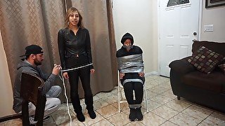 Chair Tied Mexican Girls