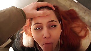 Pov A Redhead Girl Forgot Her Iphone In The Entrance And Sucked A Stranger