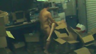 Cheating office whore fucks on footage