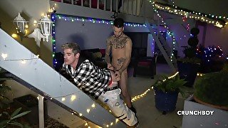 Dimitri fucked raw by Kevin David outdoor