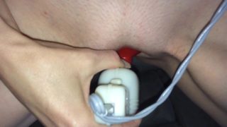 POV electric massager gets me off, orgasmic pussy stimulation