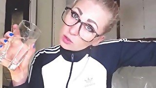 Best Squirter ever drinks her own juices