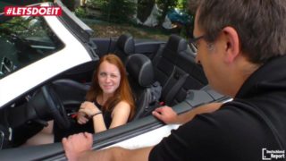 AMATEUR EURO - German Redhead Picked Up From Her Car & Banged Hardcore