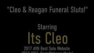 Deep Tongue Fucking Lesbians Reagan Lush And Its Cleo 69 At A Funeral?!