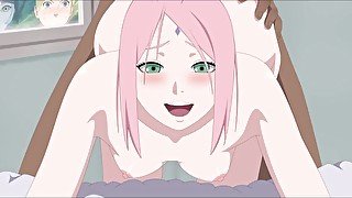 SAKURA HARUNO ES COGIDA POR EL CULO MUY DURO ROLEPLAY BLACKED