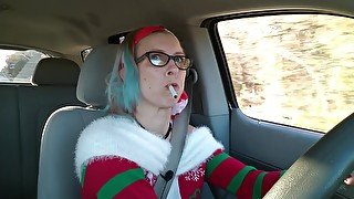 Holiday Car Masturbation