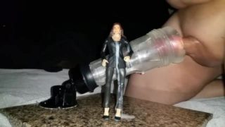 Cumming on figurine fetish. STEPHANIE MCMAHON. hot gluing. multiple cumshot