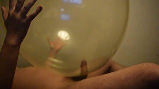 Balloon fuck and cum