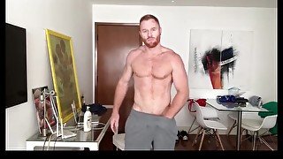 Ginger hunk seth forena strips jerks off cums