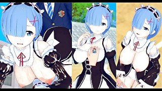 【エロゲーコイカツ！】リゼロ レム3DCGアニメ動画(Reゼロから始める異世界生活)[Hentai Game Koikatsu! re zero Rem(Anime 3DCG Video)]