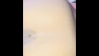 Petite mixed girl takes back shots and creams all over BBC 