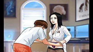 Summertime saga - science teacher and her pussy belt