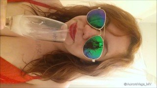 Satisfying my bukkake/gokkun fetish drinking huge cumcocktail with facial