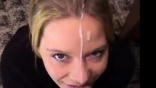 Amateur homemade facial YPP