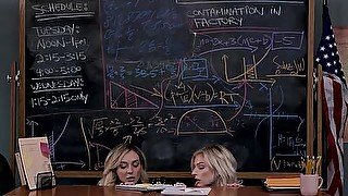 Broke College Babes Sneak Into School to Stay and Fuck - GirlfriendsFilms