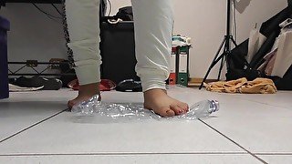 Crushing bottle with feet (Part 4)