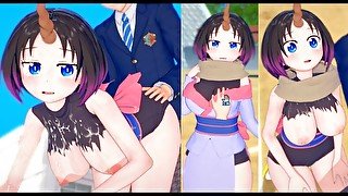 【エロゲーコイカツ！】小林さん家のメイドラゴン エルマ3DCG巨乳アニメ動画[Hentai Game Koikatsu! Kobayashisan Elma(Anime 3DCG Video)]