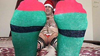 Guy Makes Roommate Smell Xmas Socks POV