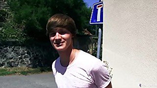 CZECH HUNTER 459 - Emo Twink Strokes & Sucks A Cock In The Car