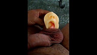 For all you cock lovers out there! Slowly teasing my soft cock with Fleshlight!