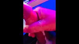 Desk masturbation caught