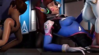 Overwatch Jumping on Widowmaker's Ass Hard