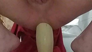 Gigantic dildo in my hole