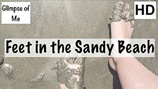 Feet in the Sandy Beach (feet fetish) - Glimpseofme