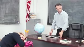 True hardcore porn in class with Zoe Parker