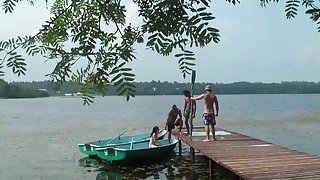 group sex on the dock in front of everyone