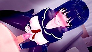 INTENSE SEX WITH KANOE YUUKO 🥰 TASOGARE NO OTOME X AMNESIA HENTAI