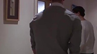 Twink Casper Ellis rammed in threesome