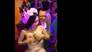 Chinese Charity Boobs Squeeze