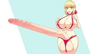 Futanari big dick crazy animation weird